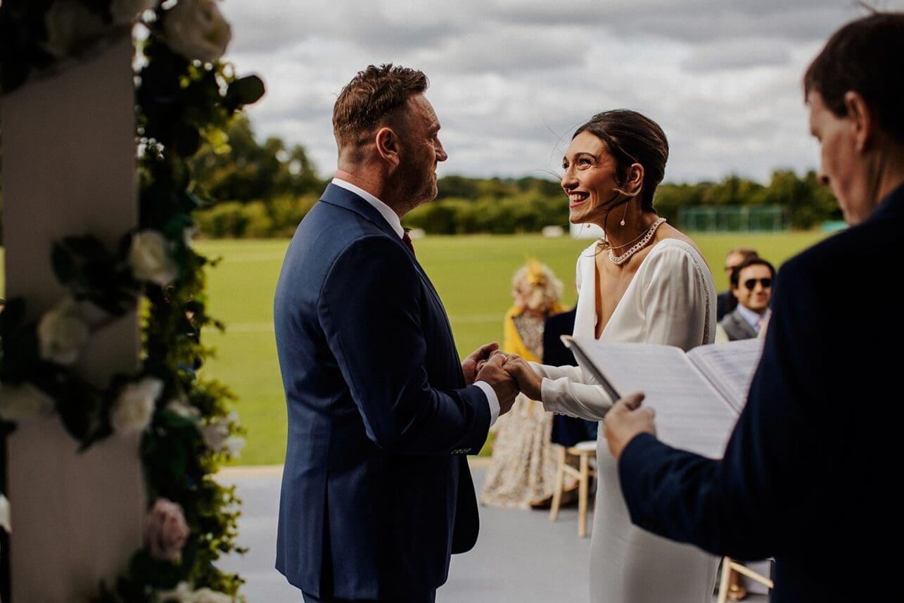 wedding at Shenley Cricket club